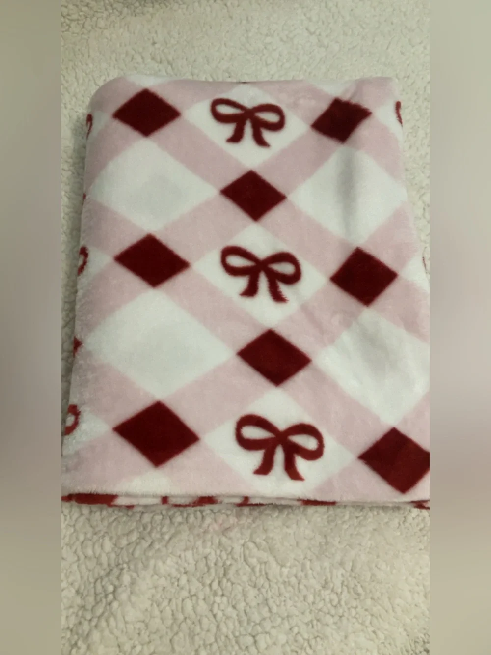 pink bow blanket + caperci lunch box bundle